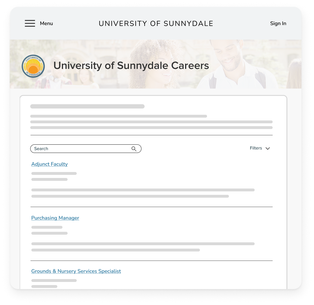 NEOED Insight Branded Institution Career Page