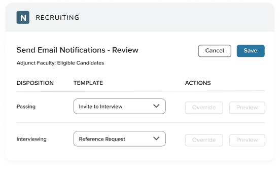 NEOED Insight Email Notifications Settings