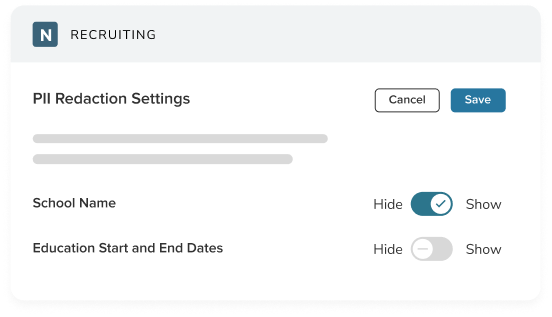 NEOED Insight PII Redaction Settings